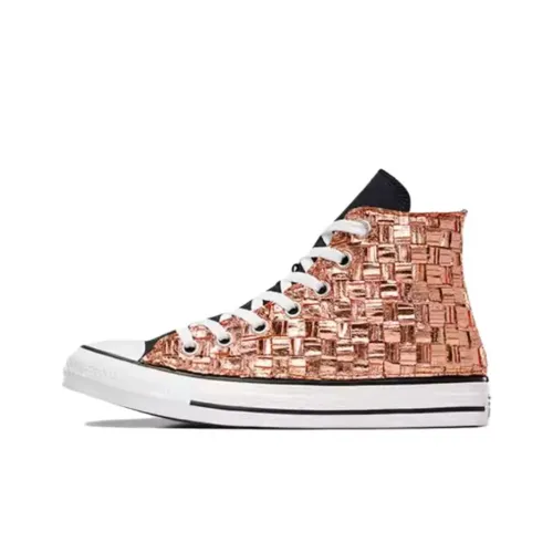 Converse Chuck Taylor All Star Anti-Slip Wear-Resistant High-Top Canvas Shoes Unisex Metal Copper