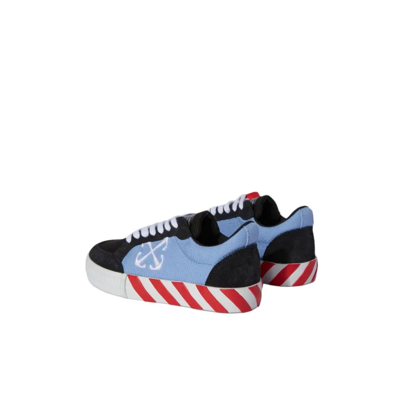 OFF WHITE Low Top Kids' Skateboarding Shoes Blue Kids'-3