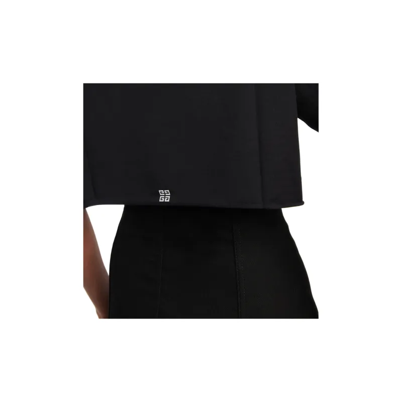 Givenchy Cropped Tee 'Black'-5