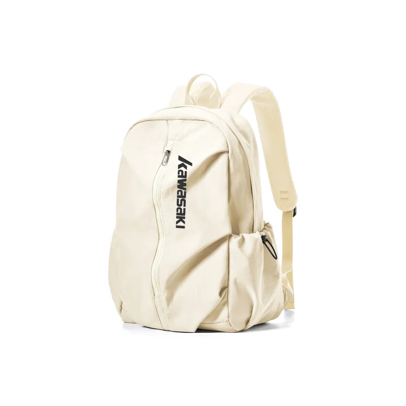 Kawasaki Fabric Backpack Laptop Backpack Unisex Black/Ecru/Khaki/Gray Green/Lotus Root Powders-5