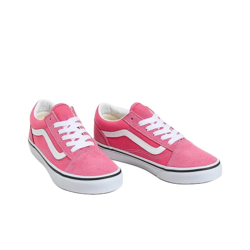 Vans Old Skool Anti-Slip Wear-Resistant Low-Top Kids' Skateboarding Shoes Pink Teenagers-2