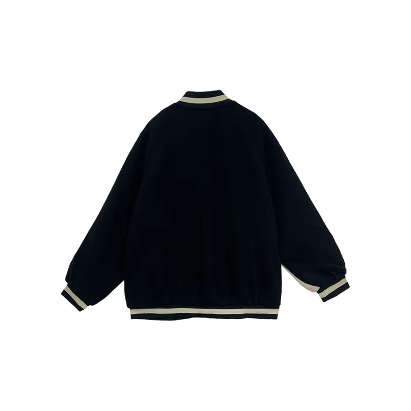 Icicofficial Baseball Jacket Unisex Black-1