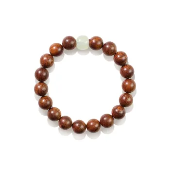Master Kim Golden Sandalwood Wooden Bracelets Unisex