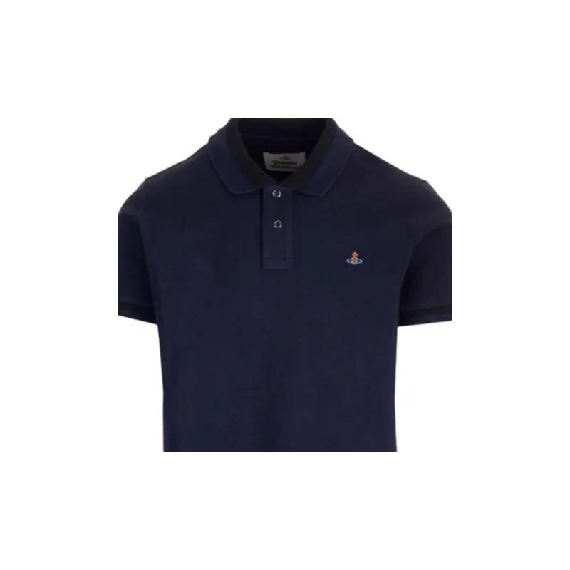 Vivienne Westwood Orb Embroidered Short Sleeved Polo Shirt-5