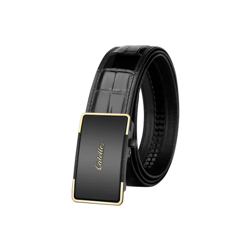 CATELLES Crocodile Leather Leather Belts Men's 3.5cm