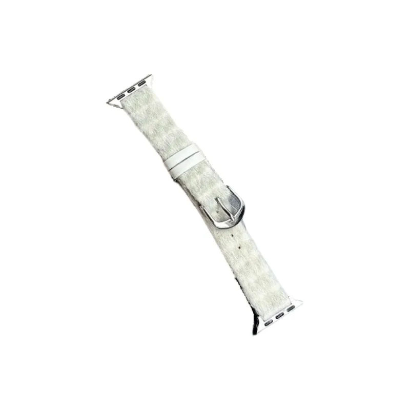 Warbler Dew Compatible With Apple Watch S9/S8/SE/7/6/5/4/3 Fall And Winter Plaid Woolen Strap-6