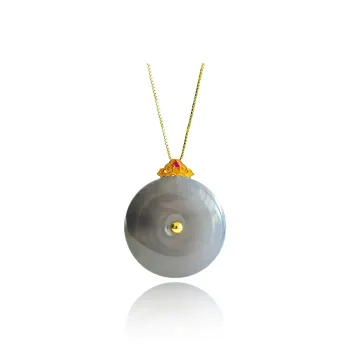 CUIYOUSHIJIA Hetian Jade Pendants Smoky Purple Women's