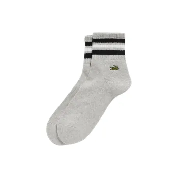 LACOSTE Mid Calf Socks Men's 1 Pack Gray