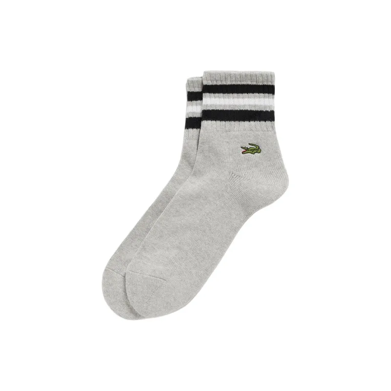 LACOSTE Mid Calf Socks Men's 1 Pack Gray-0
