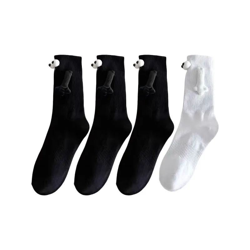 BEAR UNION Knee-High Socks Unisex 4 Pack-12