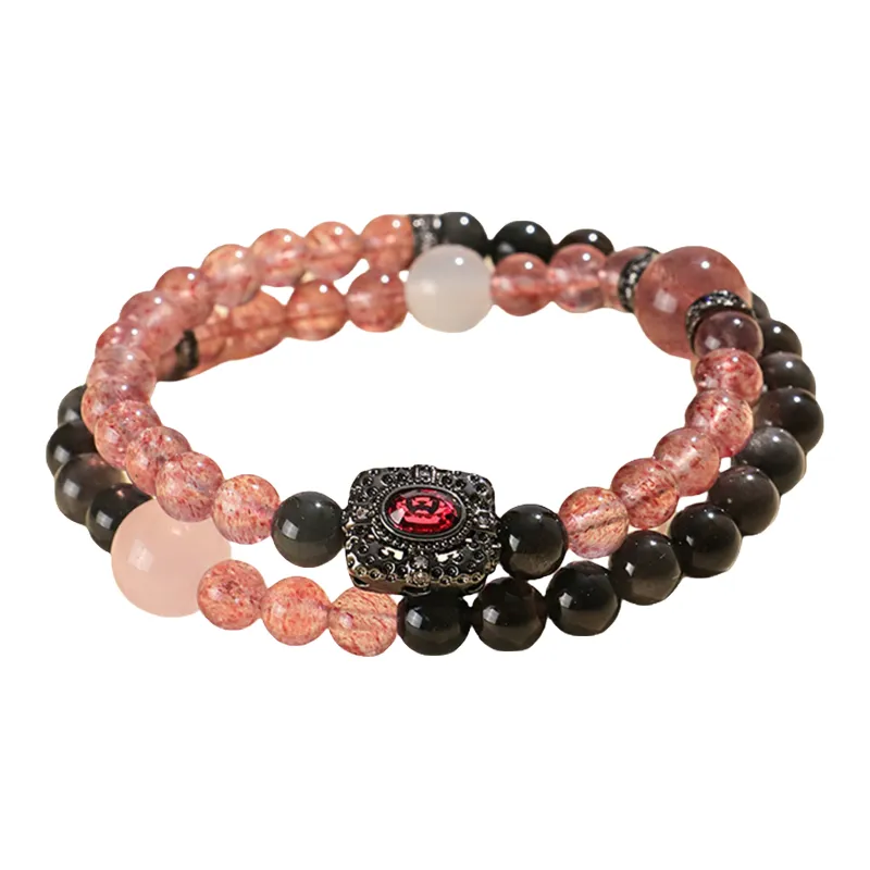 Tanner Obsidian Jade Bracelets Unisex-1