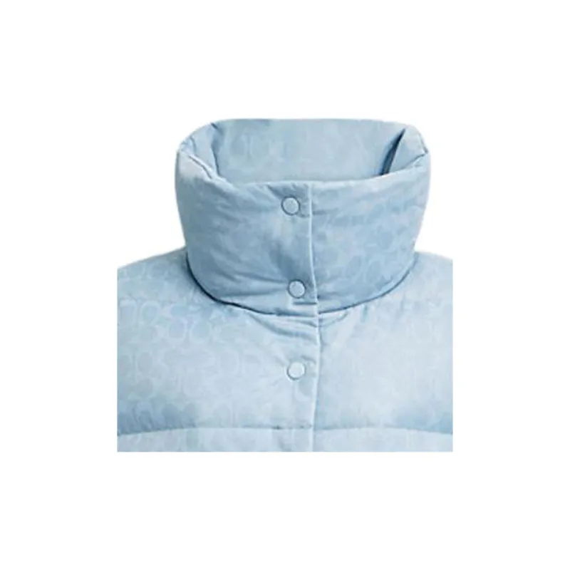 COACH FW24 Down Jacket Women's Light Blue-4