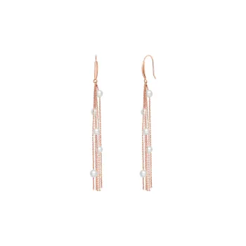 DEMONE 18K Gold Drop Earrings Women's