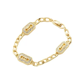 DIOR 2000s Logo-charm Bracelet
