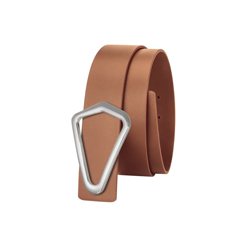 CATELLES Top Grain Cow Leather Leather Belts Women's Black/Coffee/Camel 3.8cm-11