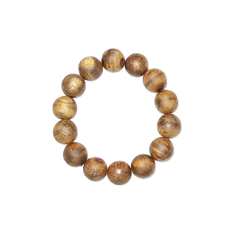 Guansha Qinan Agarwood Zodiac Year Wealth Attracting Beaded Bracelet Unisex-6