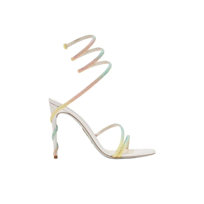 RENE CAOVILLA One Strap Sandals 10.5cm Women's White-1