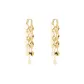 Gold Fringe Hoop Earrings, 1 Pair