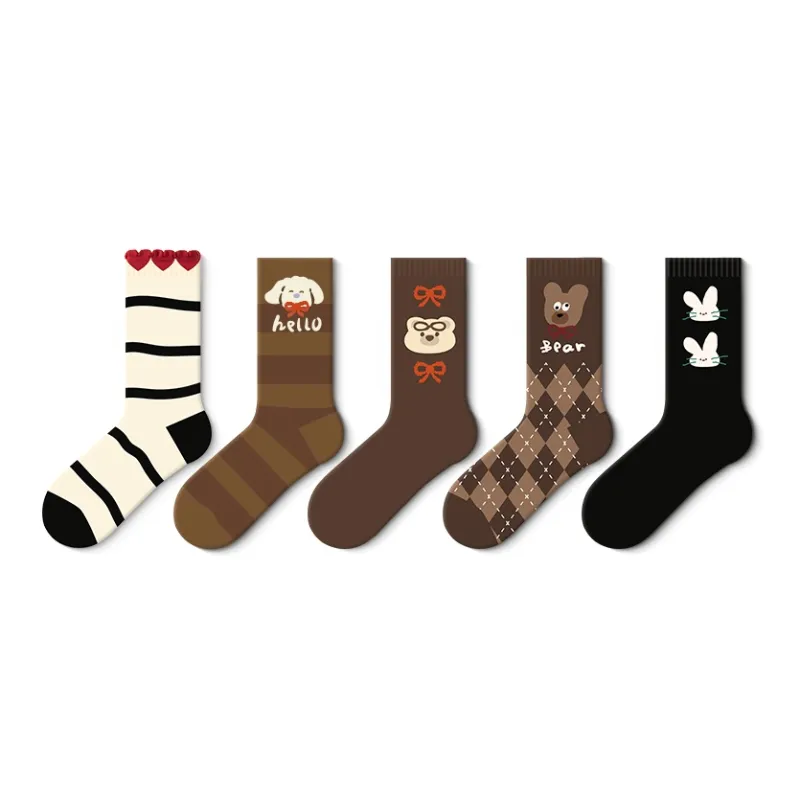 JKN Mid Calf Socks Women's 5 Pack-0