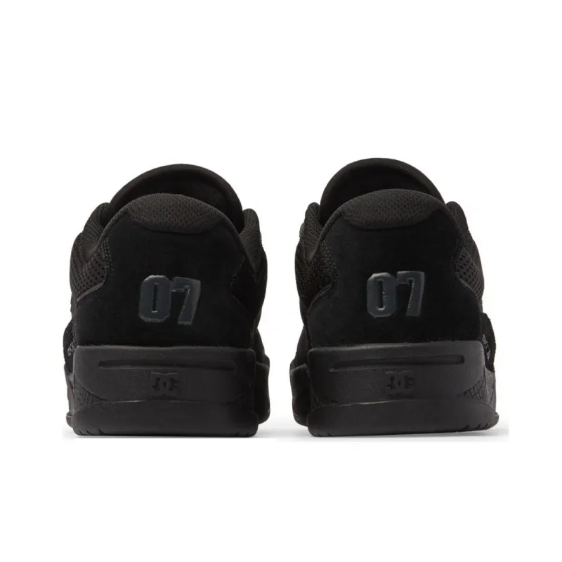 DC Shoes Construct Anti Slip Wear Resistant Low Top Casual Shoes Men's Black-4