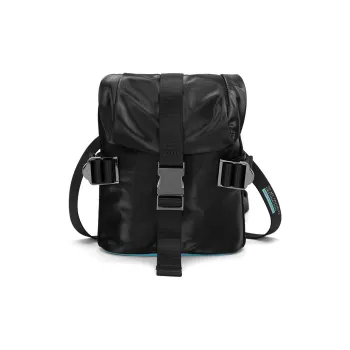 FAIRWHALE Fabric Shoulder Bag, Crossbody Bag Commuter Bag Men's Black