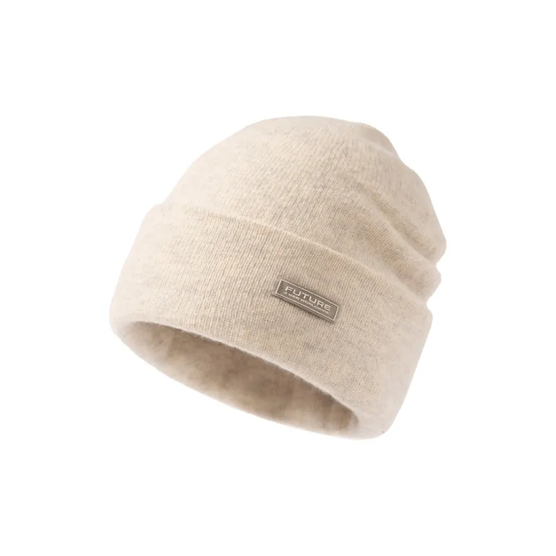 SIGGI STUDIOS 100% Sheep Wool Beanies Women's Mouse Tail Gray/Tranquil Black/Light Heather Beige-2