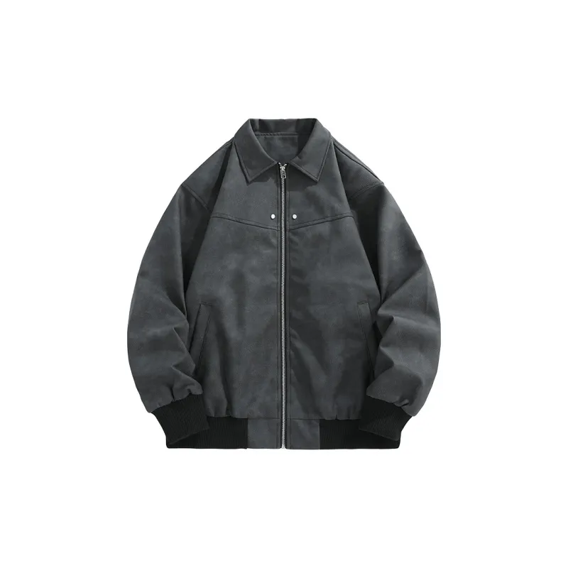 MM Leather Jacket Fall Winter Unisex-12