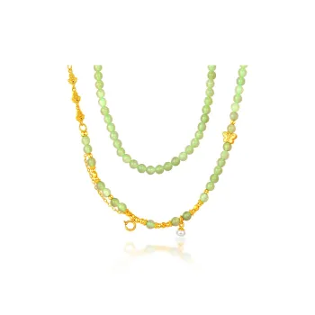 Mokinggran Hetian Jade Necklaces Green Jade Women's
