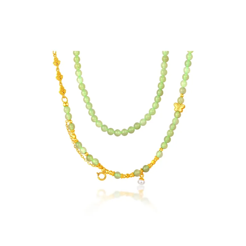 Mokinggran Hetian Jade Necklaces Green Jade Women's-0