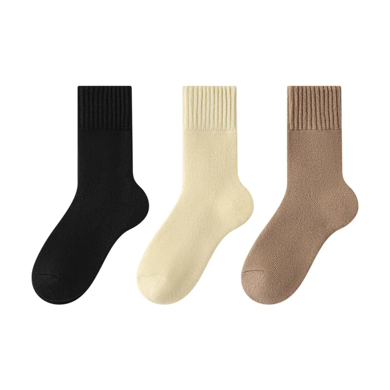 XXLLG Mid Calf Socks Women's 3 Pack-11