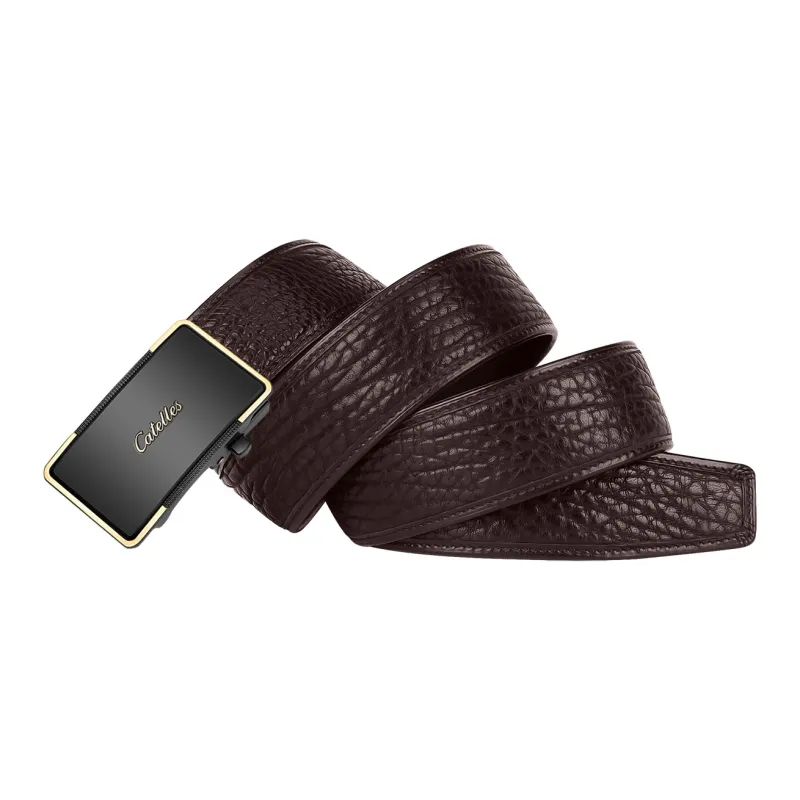 CATELLES Cow Leather Leather Belts Men's 3.5cm-7