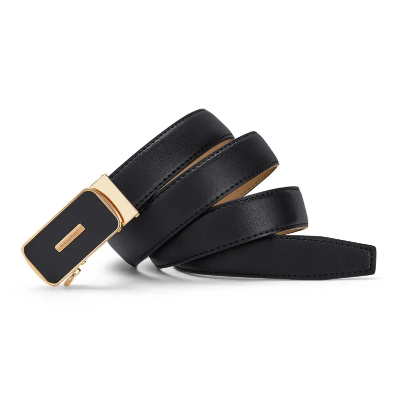 WilliamPOLO Cow Leather Leather Belts Women's 2.5cm Wide-1