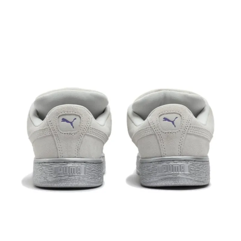 PUMA Anti Slip Wear Resistant Low Top Skateboard Shoes Women's Gray-3