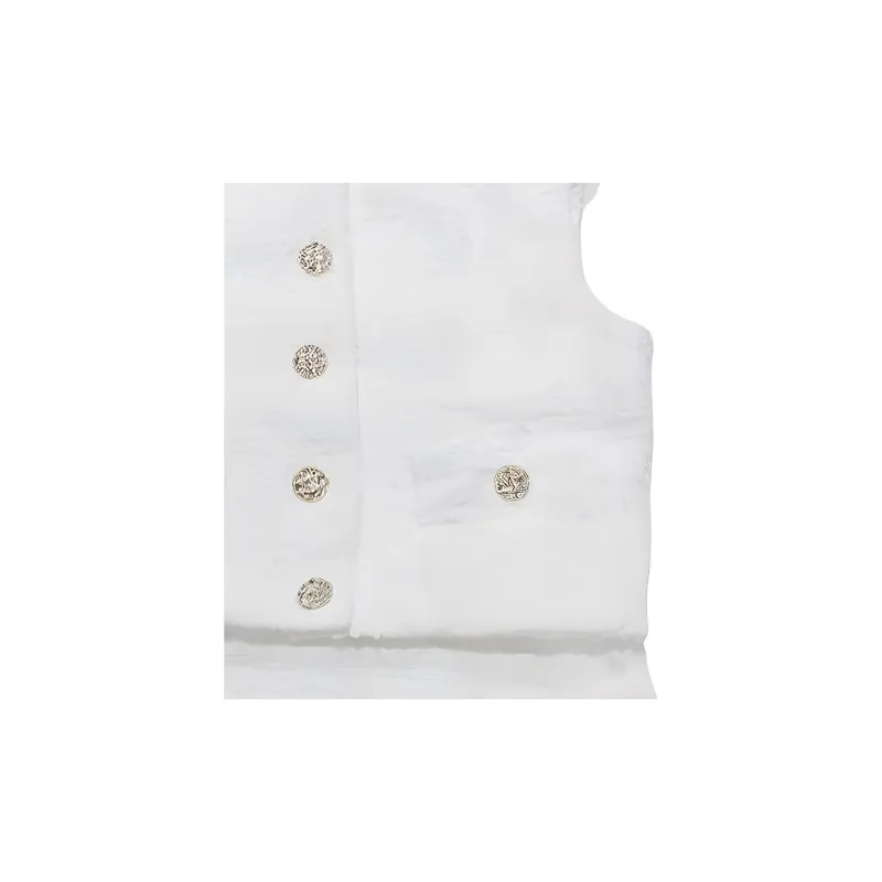 CHANEL 22 Fall And Winter 22S Vest Women's White-3