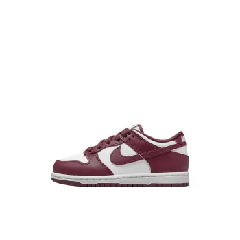 Nike Dunk Anti Slip Wear Resistant Low Top Kids' Skateboarding Shoes Red White Children Aged 3 7 Years Old
