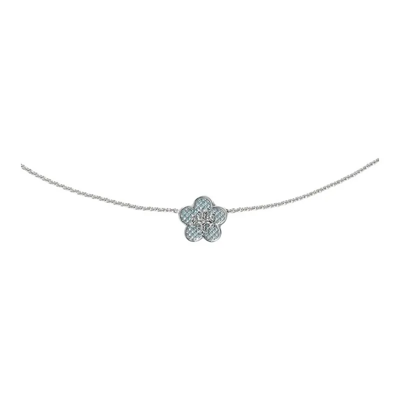 TORY BURCH Brass Necklaces Unisex Silver-2