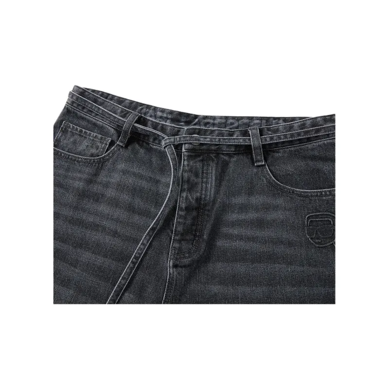 KARL LAGERFELD FW24 Jeans Men's Dark Gray-3