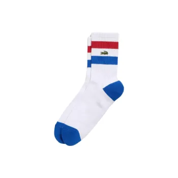LACOSTE Mid Calf Socks Men's 1 Pack White