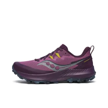 Saucony PEREGRINE 14 Anti-Slip Wear-Resistant Low-Top Trail Running Running Shoes Women's Purple