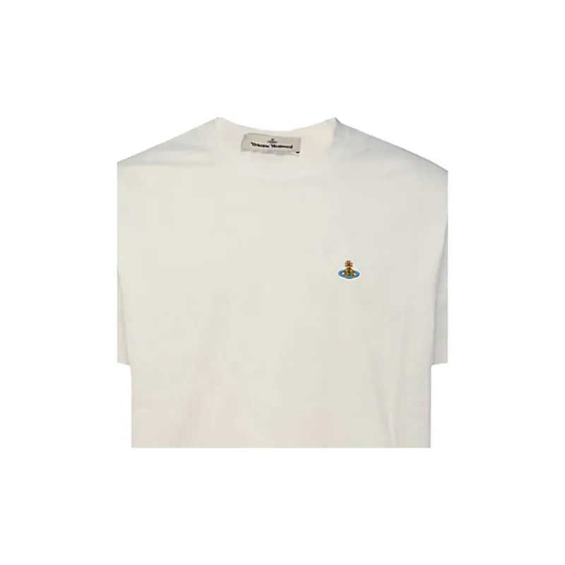 Vivienne Westwood Logo Embroidered Crewneck T Shirt-6