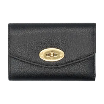 Mulberry Darley Cow Leather Wallet Women's Black