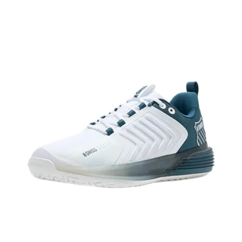 KSWISS Abrasion Resistant Low Top Tennis Shoes Men's White