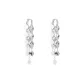 Silver Fringe Hoop Earrings, 1 Pair