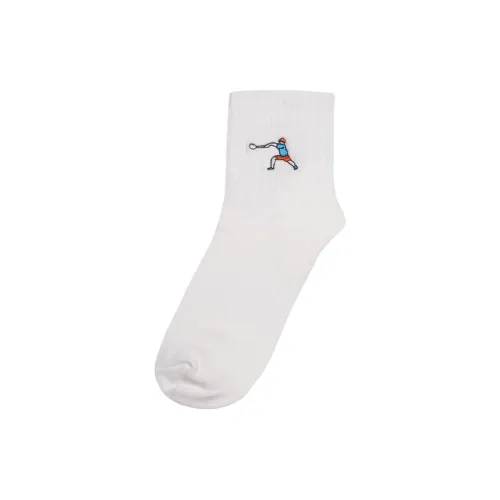 Converse Jack PurcellEgglet Mid-Calf Socks Unisex 1 Pack White