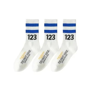 BEAR UNION Mid Calf Socks Unisex 3 Pack