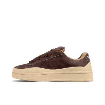 LuzaoT SUPER DRAG Anti Slip Wear Resistant Low Top Skateboard Shoes Women's Chocolate