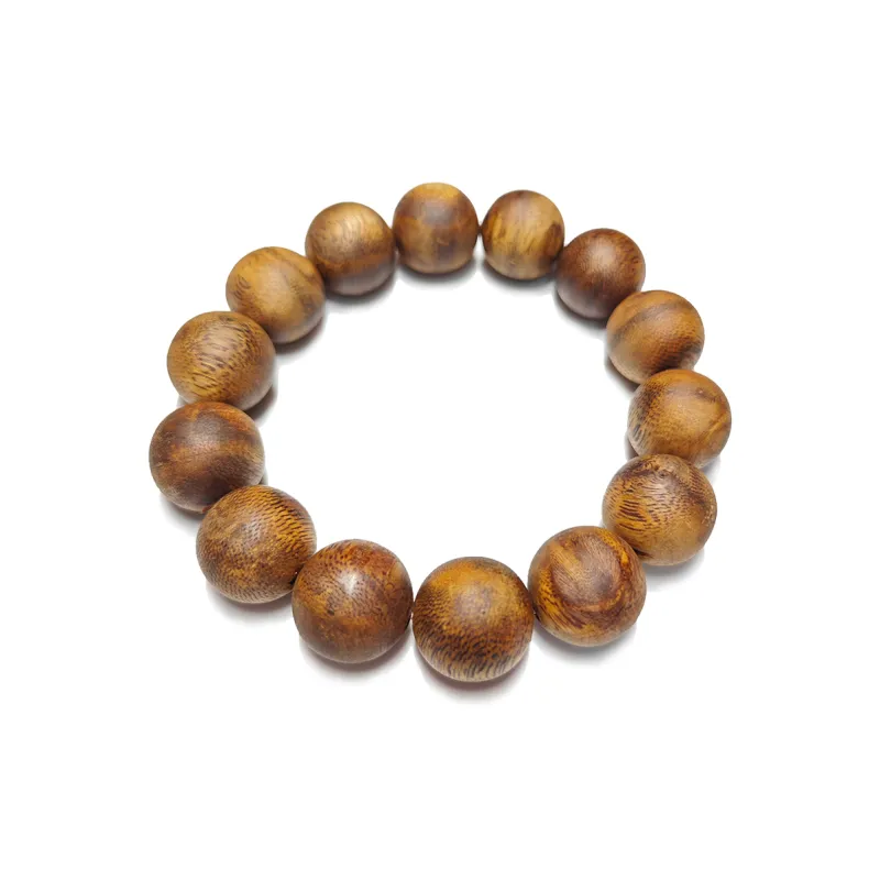 Guansha Qinan Agarwood Zodiac Year Wealth Attracting Beaded Bracelet Unisex-5