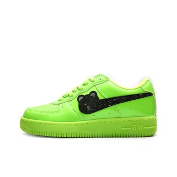 GOLD MEMBER BEAR Slip Resistant Cushioning Abrasion Resistant Low Top Skateboard Shoes Unisex Green