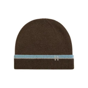 HERMES Cashmere Beanies Men's Coffee