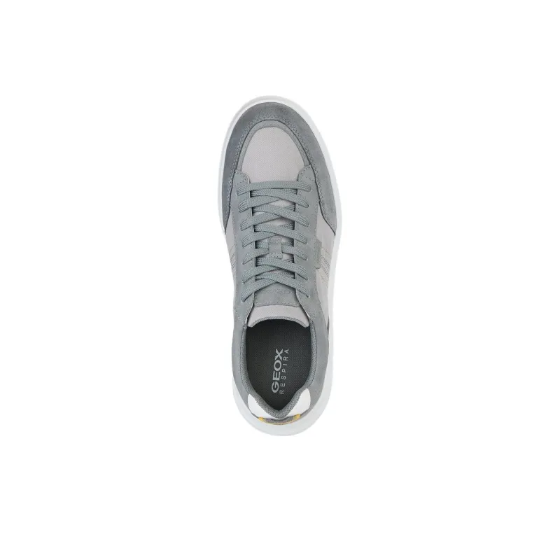 GEOX Merediano Anti-Slip Wear-Resistant Low-Top Casual Shoes Men's Gray-4